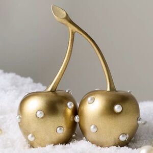 Anthropologie NWT Colette Pearl Golden Fruit: Cherries 🍒